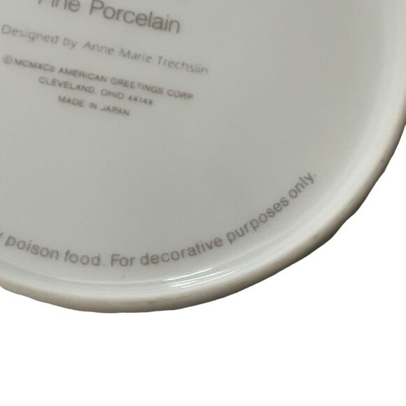 Forget Me Not American Greetings Vintage Christmas 1992 Keepsake Small plate - Picture 8 of 16